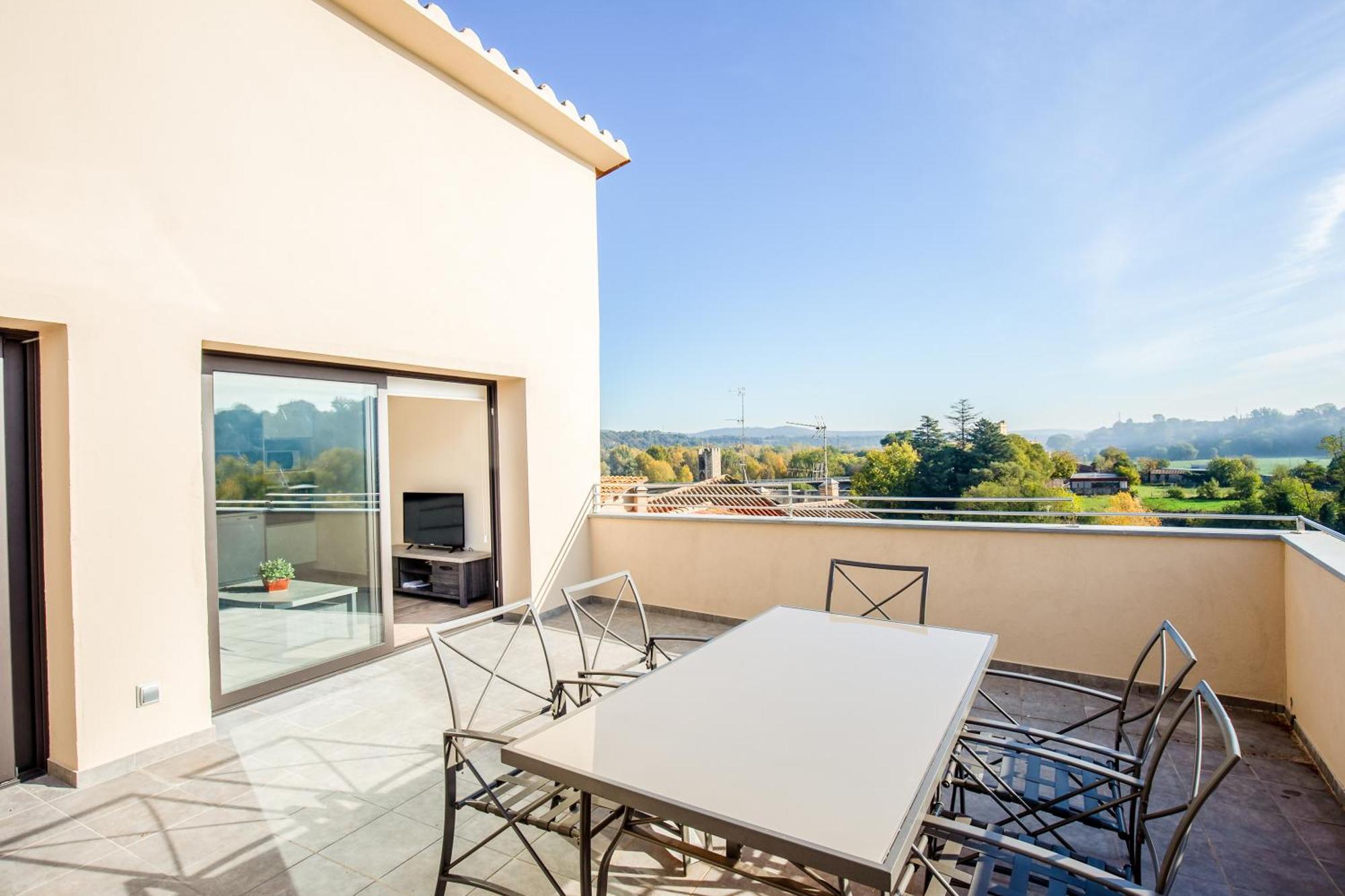 Can Cintet 3 Apartamento Con Terraza En Besalú Exteriör bild